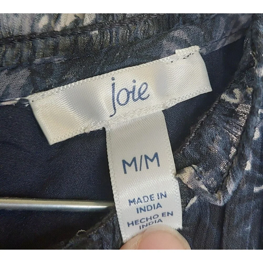 Joie Baltic Floral Print Sleeveless Mini Dress - Blue White - Size Medium NWOT - Picture 9 of 11